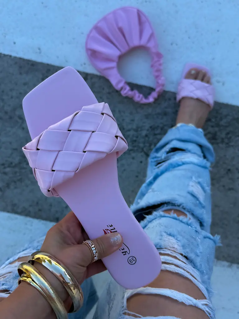 Pink dámske šľapky SOUL