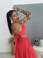 Dlhé cut-out šaty s odhaleným chrbtom MILA
