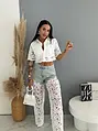 Džínsy s čipkou a kamienkami LACE
