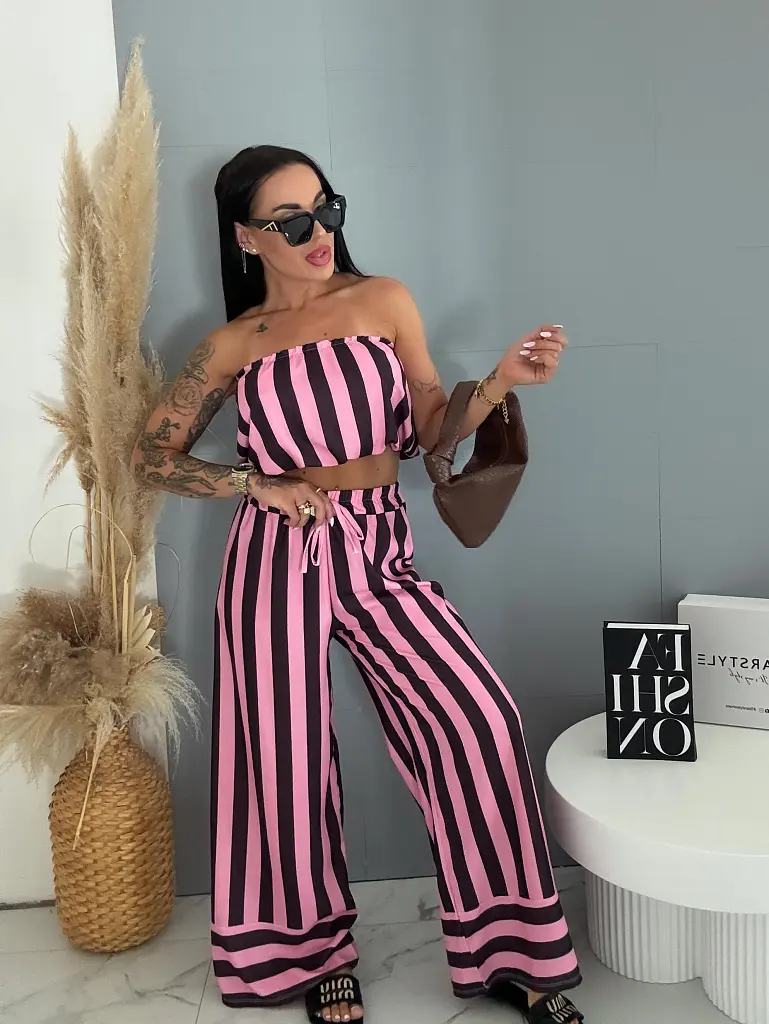 Dvojdielny dámsky pásikavý komplet  STRIVA