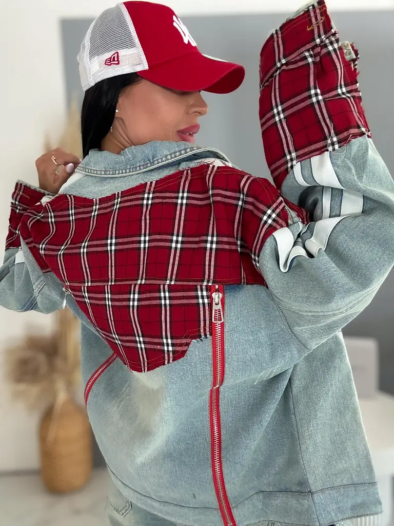 Džínsová bunda s nápisom KING - next