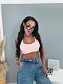 Rebrovaný crop top s funkčným zapínaním na traky CAPRI