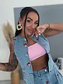 Dvojdielny denim set CHERRY KISS