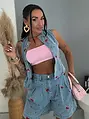 Dvojdielny denim set CHERRY KISS