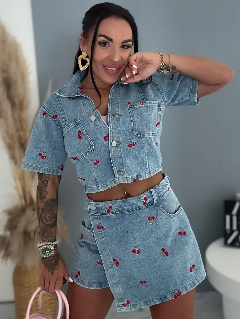 Dvojdielny denim set CHERRY SWEET