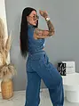 Dvojdielny denim komplet s opaskom MANHATTAN