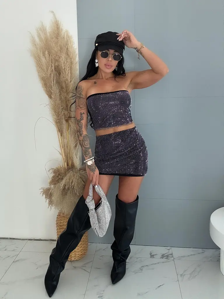 Sukňa s flitrami SEQUIN - next
