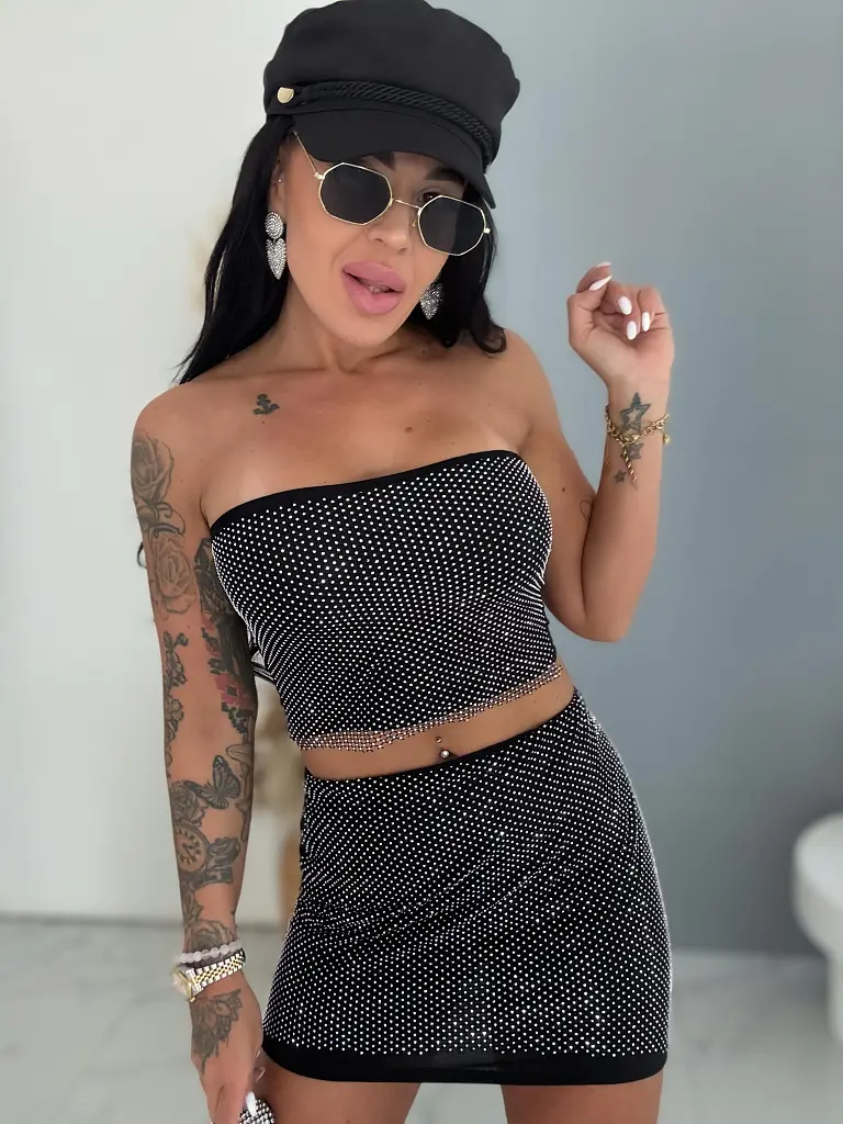 Sukňa s flitrami SEQUIN