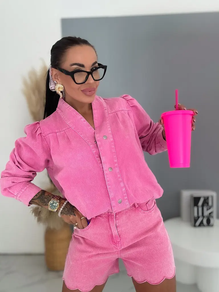 Džínsová bunda na cvoky CANDY