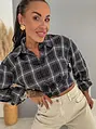 Čierna crop košeľa s kamienkami STARLIGHT