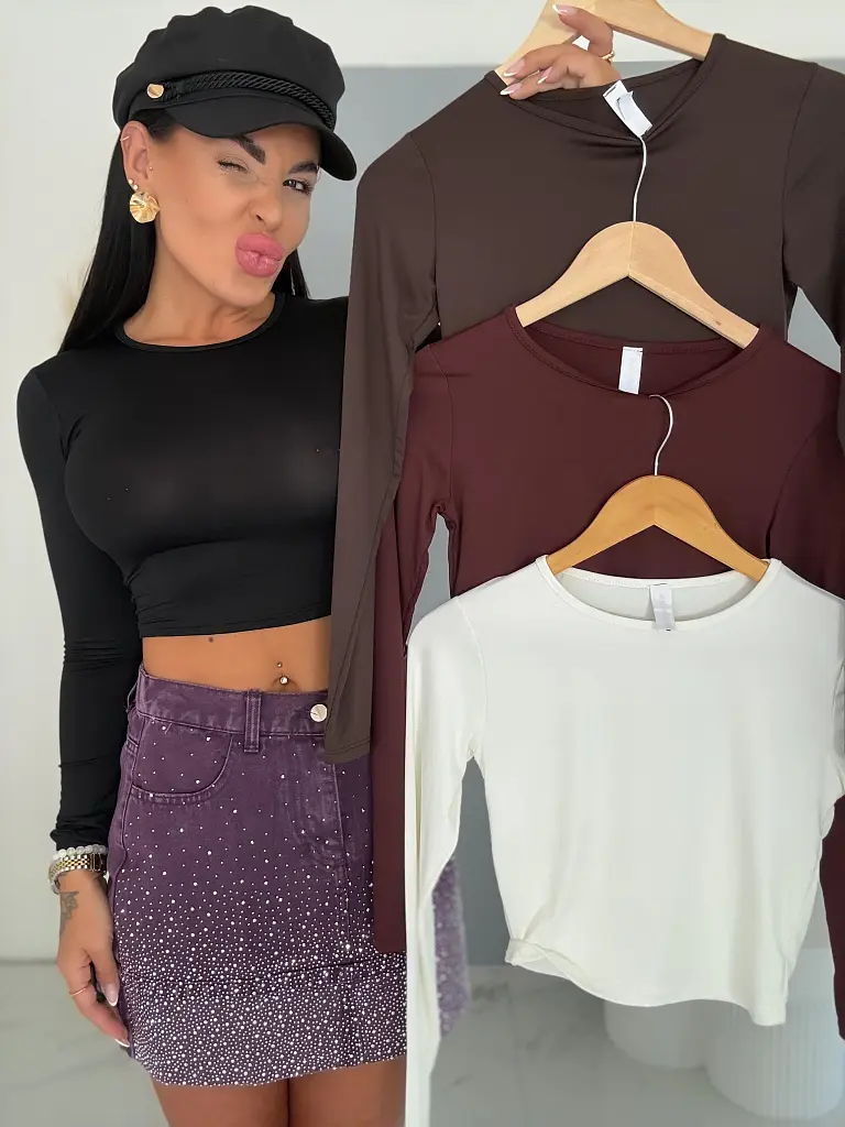 Basic crop tričko SOFT - next