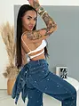 Ballon rifľové nohavice HEART DENIM