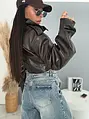 Koženková bunda GLOSSY