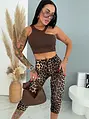 Vystužený športový crop top CARA