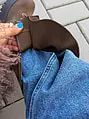 Dámske semišové workery na platforme MOLLIE