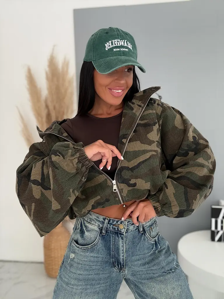 Denim army bunda s kapucňou RANGER