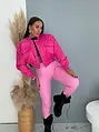 Koženkové legíny s vysokým pásom PINK DIVA
