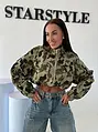Crop denim jacket army NEPO