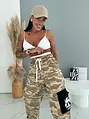 Army denim nohavice s elastickým pásom LUPEN