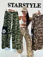 Army denim nohavice s elastickým pásom LUPEN