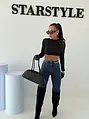 Fashion rifle s vysokým pásom+