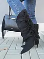 Semišové vysoké čižmy DINAY-
