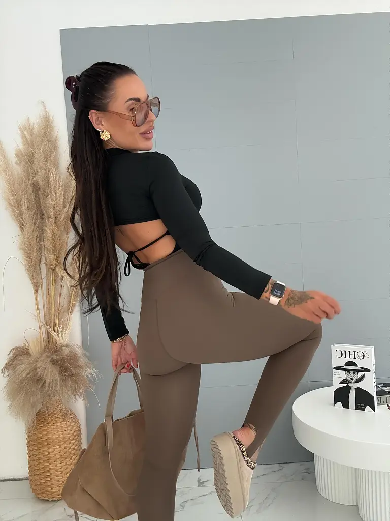 Elastické push-up kaliopky legíny s vysokým pásom LUXIA - next