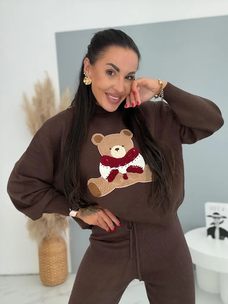 Dvojdielny pletený set s medvedíkom TEDDY - next
