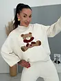 Dvojdielny pletený set s medvedíkom TEDDY