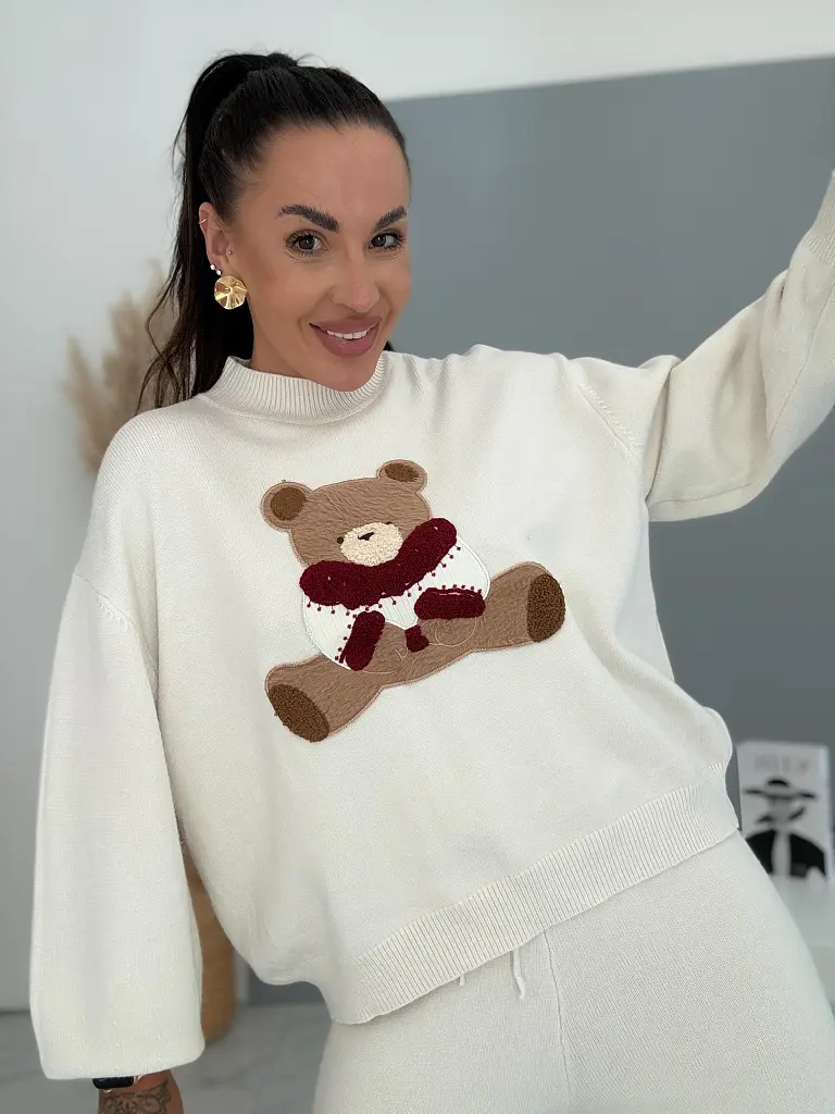 Dvojdielny pletený set s medvedíkom TEDDY - next