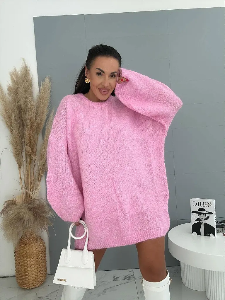 Oversize mäkký vlnený pulóver s balónovými rukávmi AMIRA - next