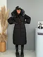 Dlhý zimný kabát s odnímateľnou kapucňou WINTER