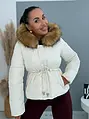 Prešívaná bunda s kožušinou a kapucňou BLISS