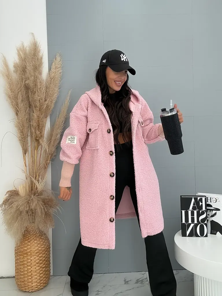 Dámsky kabát s kapucňou TEDDY - next
