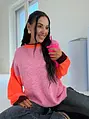 Oversize pletený vlnený pulóver LINDA
