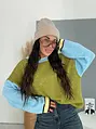 Oversize pletený vlnený pulóver LINDA